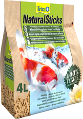 Tetra Natural Sticks растительный корм для прудовых рыб в виде палочек в форме червя, 4 л. купить