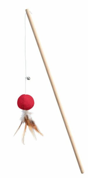 Hunter игрушка для кошек «Дразнилка мячик», текстиль красная, зеленая