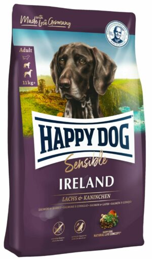 Сухой корм Happy Dog Supreme Sensible Irland для взрослых собак с мясом лосося и кролика