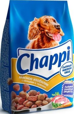 Chappi сухой корм сытный обед мясное изобилие для взрослых собак