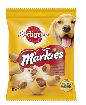 Pedigree Markies лакомство в форме печенья с мясом для взрослых собак всех пород