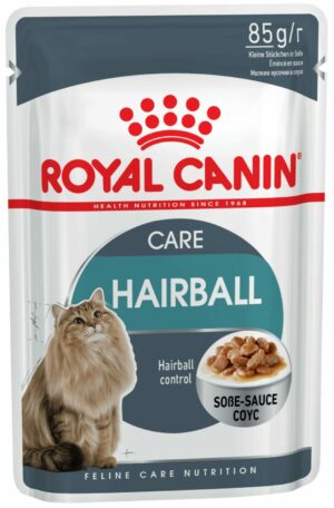 Royal Canin HAIRBALL CARE корм для взрослых кошек для удаления комочков шерсти (кусочки в соусе)