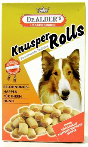 Лакомство Dr. Alder's Knusper Rolls для собак с говядиной