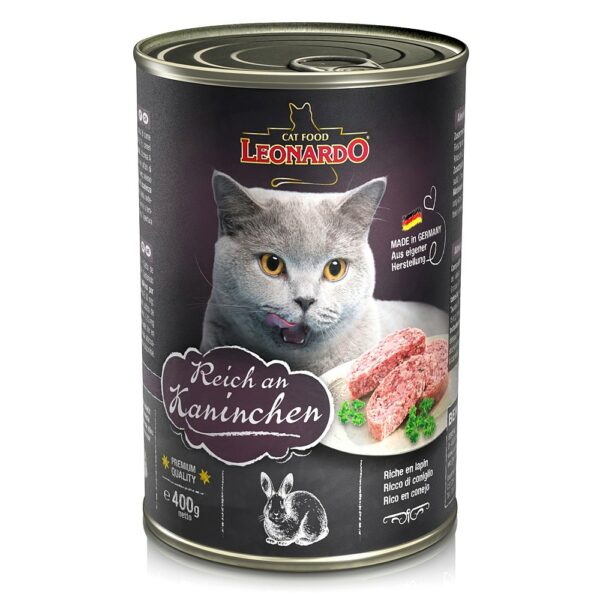 Консервированный корм Leonardo Quality Selection для кошек с кроликом