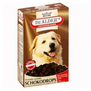 Лакомство Dr. Alder's Schokodrops для собак для повышения жизненной активности питомца с шоколадом