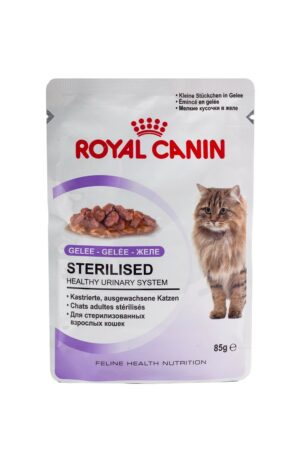 Royal Canin Sterilised паучи для стерилизованных кошек (кусочки в желе)
