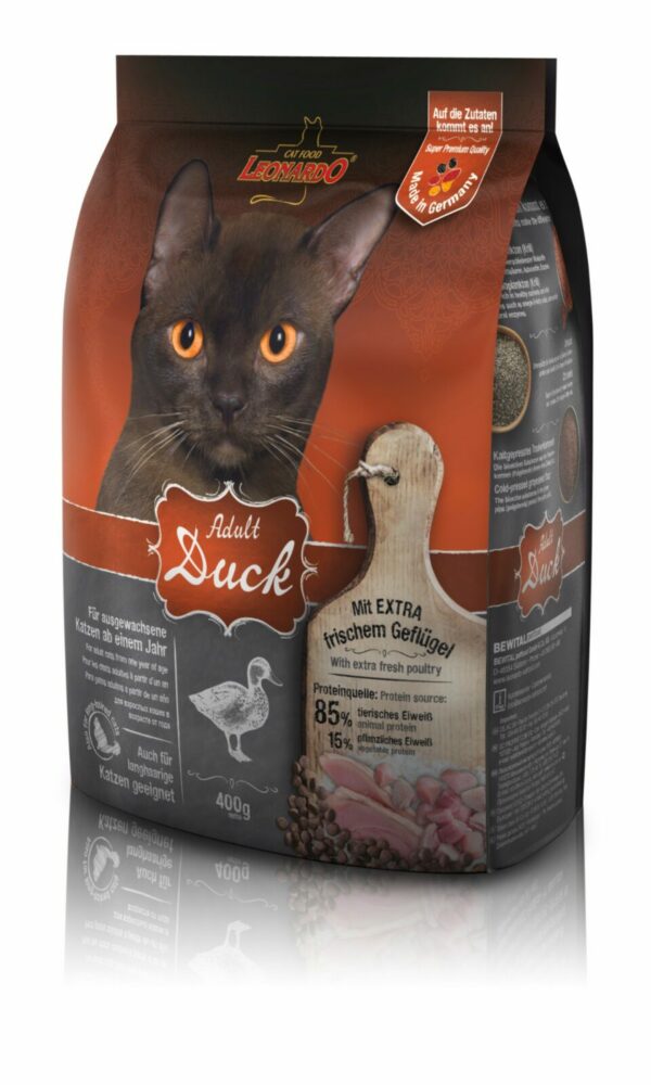 Сухой корм Leonardo Adult Duck&Rice для кошек с чувствительным пищеварением с уткой и рисом