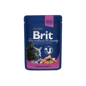 Brit Premium Salmon & Trout для взрослых кошек с лососем и форелью