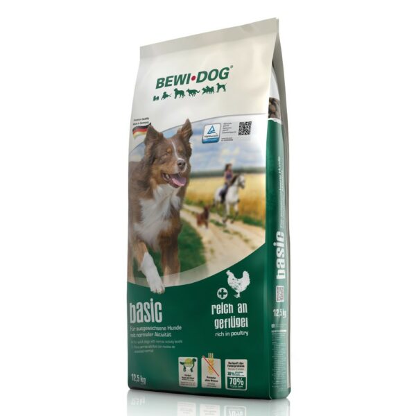 Сухой корм Bewi Dog Basic для взрослых собак с нормальным уровнем активности, не содержит пшеницу