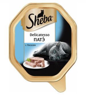 Sheba Delicatesso консервы для кошек патэ с лососем