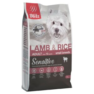 Сухой корм Blitz Adult Small Breeds Lamb & Rice для взрослых собак мелких пород с ягненком и рисом