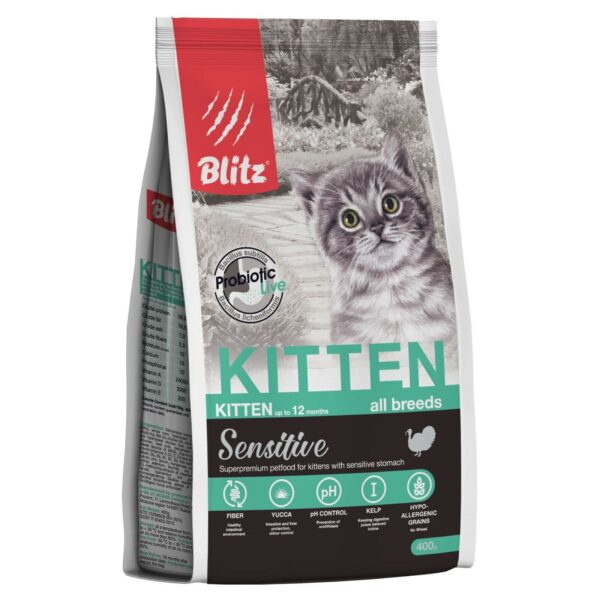 BLITZ сухой корм для котят, беременных и кормящих кошек
