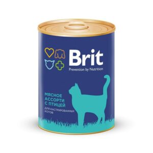 Brit Premium Beef and Chicken Medley для кастрированных котов мясное ассорти с птицей