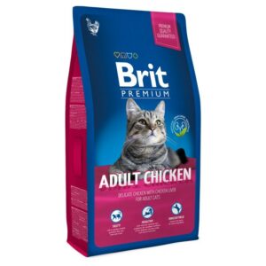 Brit Premium Cat Adult Chicken сухой корм для взрослых кошек с мясом курицы и куриной печенью