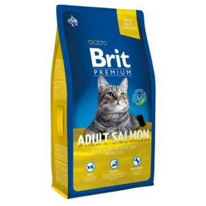 Brit Premium Cat Adult Salmon сухой корм для взрослых кошек с лососем в соусе