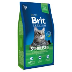 Brit Premium Cat Sterilised сухой корм для кастрированных котов с курицей и печенью