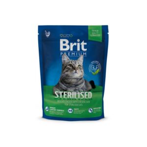 Brit Premium Cat Sterilised сухой корм для кастрированных котов с курицей и куриной печенью