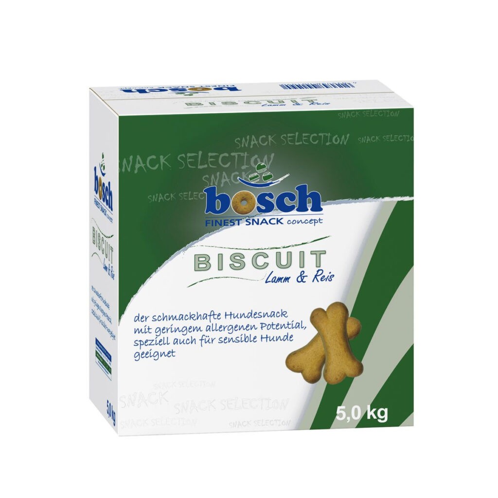 Лакомство BOSCH BISCUIT для собак, бисквиты с ягненком и рисом