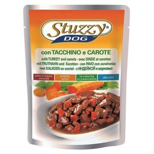 Stuzzy Dog для собак в паучах с индейкой и морковью в соусе