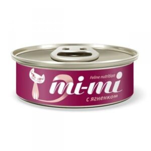 Mi-Mi консервы для кошек и котят ягненок в желе