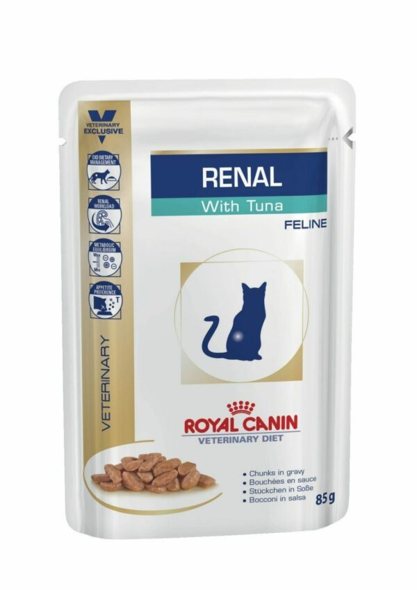 Royal Canin Renal влажный корм для взрослых кошек всех пород, при почечной недостаточности c тунцом