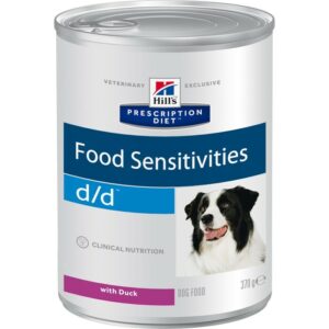 Влажный диетический корм для собак Hill's Prescription Diet d/d Food Sensitivities при пищевой аллергии, с уткой