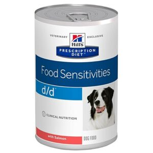 Влажный диетический корм для собак Hill's Prescription Diet d/d Food Sensitivities при пищевой аллергии, с лососем