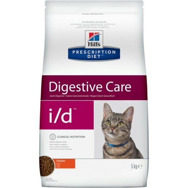 Сухой диетический корм для кошек Hill's Prescription Diet i/d Digestive Care при расстройствах пищеварения, ЖКТ с курицей