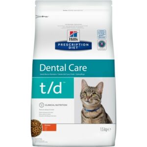 Сухой диетический корм для кошек Hill's Prescription Diet t/d Dental Care при заболеваниях полости рта, с курицей