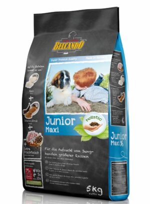 Сухой корм Belcando Junior Maxi для щенков крупных пород с птицей и рисом от 4-х до 18 месяцев