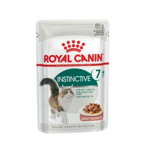 Royal Canin Instinctive +7 консервированный корм в паучах для кошек старше 7 лет (кусочки в соусе)