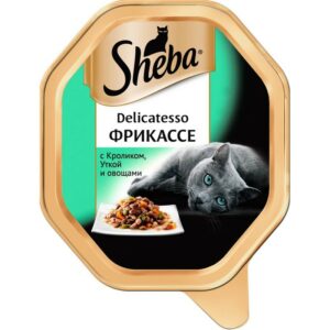 Sheba Delicatesso патэ для кошек с кроликом, уткой и овощами