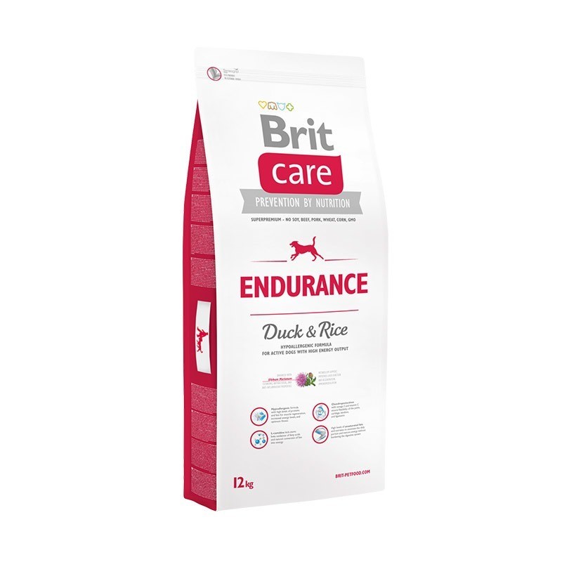 Сухой корм Brit Care Endurance Duck & Rice для активных собак всех пород с уткой и рисом