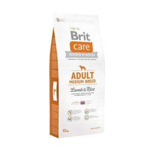 Сухой корм Brit Care Adult Medium Breed Lamb & Rice для взрослых собак средних пород с ягненком и рисом