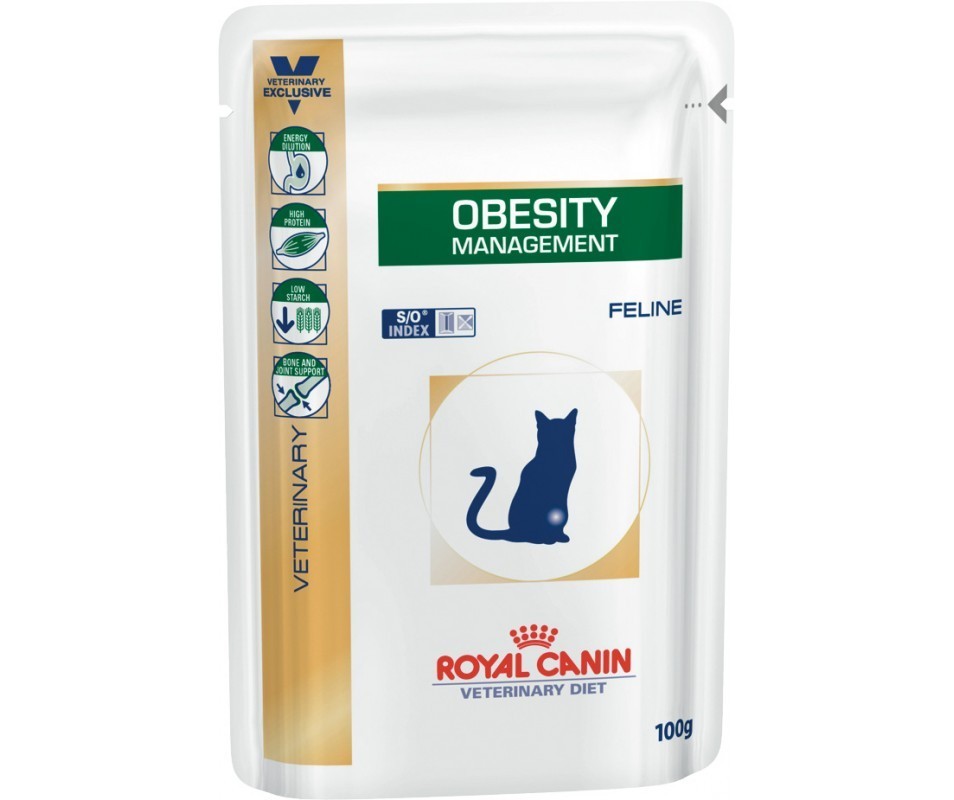 Royal Canin Obesity Management Feline консервы для кошек при ожирении, пауч