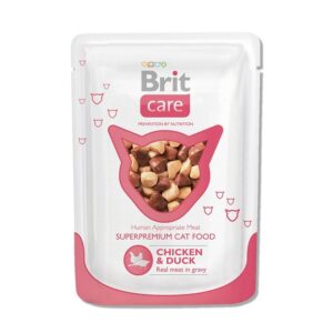 Brit Chicken & Duck влажный корм для кошек с курицей и уткой