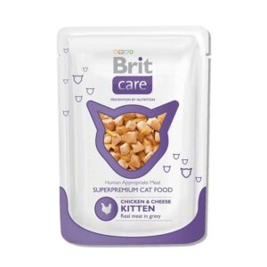 Brit Chicken & Cheese Kitten влажный корм для котят с курицей и сыром