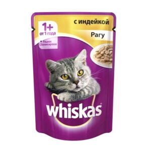 Whiskas рагу с индейкой для взрослых кошек от 1 года