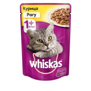 Whiskas рагу с курицей для взрослых кошек от 1 года
