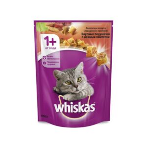 Whiskas сухой корм для взрослых кошек с говядиной и кроликом