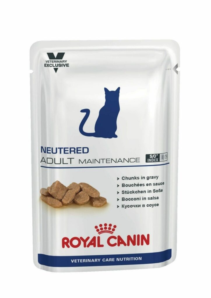 Royal Canin ВКН Ньютрид Вэйт Баланс консервы для кастрированных котов и кошек склонные к полноте (кусочки в соусе)