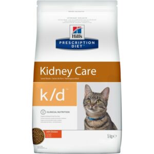 Сухой диетический корм для кошек Hill's Prescription Diet k/d Kidney Care при профилактике заболеваний почек, с курицей