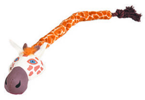 Flamingo Игрушка д/собак жираф с веревкой