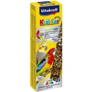 VITAKRAFT Feather Care 2шт крекеры для средних и крупных попугаев при линьке 1х8