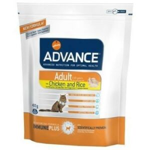 ADVANCE ADULT C&R 400 г сухой корм для взрослых кошек курица и рис 1х8