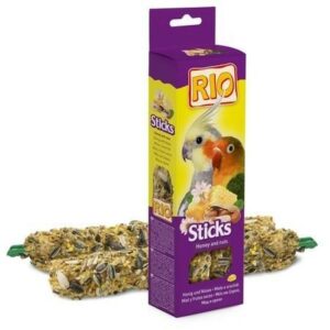 RIO 2х75 г палочки для средних попугаев с медом и орехами 1х8