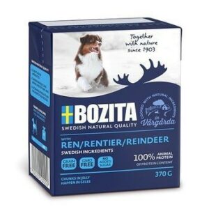BOZITA Reindeer 370 г консервы для собак кусочки в желе с оленем 1х16