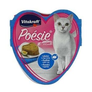 VITAKRAFT POESIE 85 г консервы для кошек камбала в яйце террин 1х15