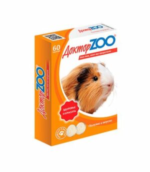 Доктор ZOO 60 таблеток витамины для морских свинок 1х6