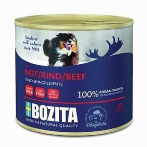 BOZITA Beef 625 г консервы для собак мясной паштет с говядиной 1х12